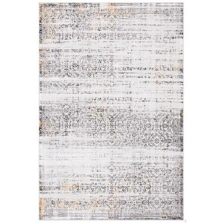 Safavieh 9 x 12 ft. Amelia Contemporary Rectangle Power Loomed Rug Gray & Ivory ALA239F-9